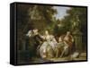 Der Heimliche Liebhaber-Jean-Baptiste Le Prince-Framed Stretched Canvas