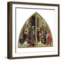 Der Hl.Valentin Heilt Den Fallsuechtigen Und Verweigert Den Goetzendienst-Bartholomaüs Zeitblom-Framed Giclee Print