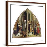 Der Hl.Valentin Heilt Den Fallsuechtigen Und Verweigert Den Goetzendienst-Bartholomaüs Zeitblom-Framed Giclee Print