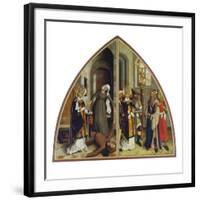 Der Hl.Valentin Heilt Den Fallsuechtigen Und Verweigert Den Goetzendienst-Bartholomaüs Zeitblom-Framed Giclee Print