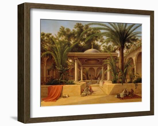 Der Kabanija-Brunnen in Kairo. 1845-Grigorij G Tschernezoff-Framed Giclee Print