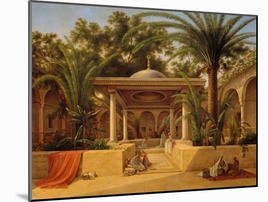 Der Kabanija-Brunnen in Kairo. 1845-Grigorij G Tschernezoff-Mounted Giclee Print