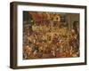 Der Kampf Zwischen Fasching Und Fasten, 1559-Pieter Bruegel the Elder-Framed Giclee Print