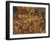 Der Kampf Zwischen Fasching Und Fasten, 1559-Pieter Bruegel the Elder-Framed Giclee Print