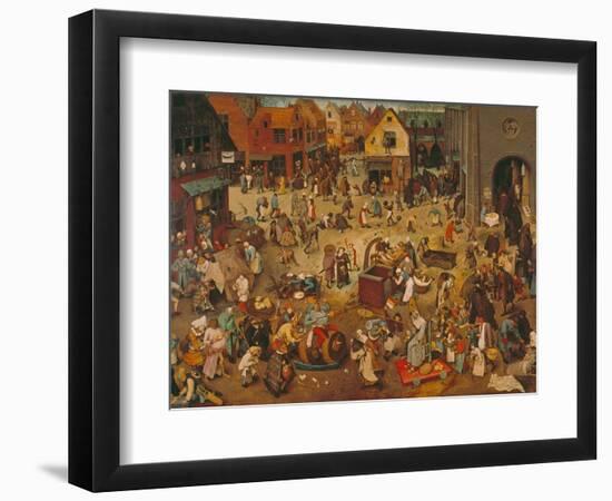 Der Kampf Zwischen Fasching Und Fasten, 1559-Pieter Bruegel the Elder-Framed Giclee Print