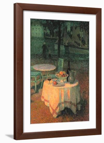 Der Kleine Gedeckte Tisch-Henri Eugene Augustin Le Sidaner-Framed Art Print