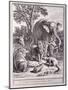 Der Löwe, der in den Krieg ziehen wollte (Le Lion s'en allant en Guerre)-Jean-Baptiste Oudry-Mounted Giclee Print