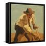 Der Macher, circa 1921-Albin Egger-lienz-Framed Stretched Canvas