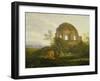 Der Minervatempel östlich von Rom. 1830-Ludwig Richter-Framed Giclee Print