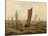 Der Morgen (Ausfahrende Boote). Nach 1815-Caspar David Friedrich-Stretched Canvas