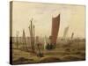 Der Morgen (Ausfahrende Boote). Nach 1815-Caspar David Friedrich-Stretched Canvas