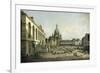 Der Neumarkt Zu Dresden, Vom Juedenhofe Gesehen, 1749-Bernardo Bellotto-Framed Giclee Print