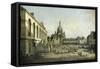 Der Neumarkt Zu Dresden, Vom Juedenhofe Gesehen, 1749-Bernardo Bellotto-Framed Stretched Canvas