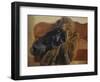 Der Pelz des Kuenstlers, um 1845-Adolph von Menzel-Framed Giclee Print