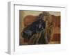 Der Pelz des Kuenstlers, um 1845-Adolph von Menzel-Framed Giclee Print