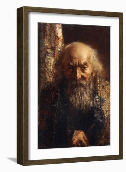 Der Rabbi Von Baghdad, C.1851-Adolph Friedrich Erdmann von Menzel-Framed Giclee Print