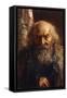 Der Rabbi von Baghdad-Adolph Menzel-Framed Stretched Canvas