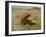 Der rote Schirm. Um 1860-Franz Von Lenbach-Framed Giclee Print