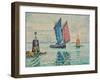 Der Sardinenfischer, Locmalo (Die Türmchen - Le Sardinier, Locmalo (Les Tourelles). 1922-Paul Signac-Framed Giclee Print