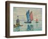 Der Sardinenfischer, Locmalo (Die Türmchen - Le Sardinier, Locmalo (Les Tourelles). 1922-Paul Signac-Framed Giclee Print