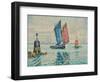 Der Sardinenfischer, Locmalo (Die Türmchen - Le Sardinier, Locmalo (Les Tourelles). 1922-Paul Signac-Framed Giclee Print