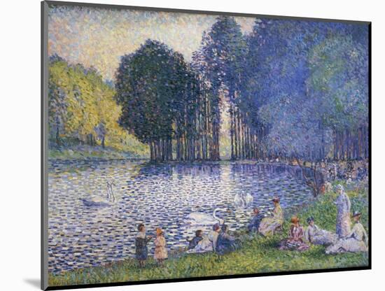 Der See im Bois de Bologne. Le Lac du Bois de Boulogne. 1899-Henri Edmond Cross-Mounted Giclee Print