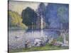 Der See im Bois de Bologne. Le Lac du Bois de Boulogne. 1899-Henri Edmond Cross-Stretched Canvas