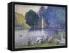 Der See im Bois de Bologne. Le Lac du Bois de Boulogne. 1899-Henri Edmond Cross-Framed Stretched Canvas