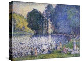 Der See im Bois de Bologne. Le Lac du Bois de Boulogne. 1899-Henri Edmond Cross-Stretched Canvas