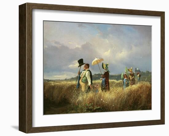 Der Sonntagsspaziergang (The Sunday Walk), 1841-Carl Spitzweg-Framed Giclee Print