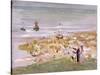 Der Strand, Scheveningen, 1900 (Oil on Board)-Max Liebermann-Stretched Canvas