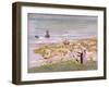 Der Strand, Scheveningen, 1900 (Oil on Board)-Max Liebermann-Framed Giclee Print