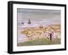 Der Strand, Scheveningen, 1900 (Oil on Board)-Max Liebermann-Framed Giclee Print