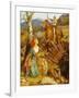 Der Sturz des Rostigen Ritters. The Overthrowing of the Rusty Knight-Arthur Hughes-Framed Giclee Print