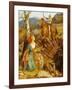 Der Sturz des Rostigen Ritters. The Overthrowing of the Rusty Knight-Arthur Hughes-Framed Giclee Print