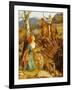 Der Sturz des Rostigen Ritters. The Overthrowing of the Rusty Knight-Arthur Hughes-Framed Giclee Print