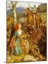 Der Sturz des Rostigen Ritters. The Overthrowing of the Rusty Knight-Arthur Hughes-Mounted Giclee Print