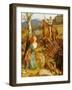 Der Sturz des Rostigen Ritters. The Overthrowing of the Rusty Knight-Arthur Hughes-Framed Giclee Print