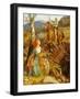 Der Sturz des Rostigen Ritters. The Overthrowing of the Rusty Knight-Arthur Hughes-Framed Giclee Print