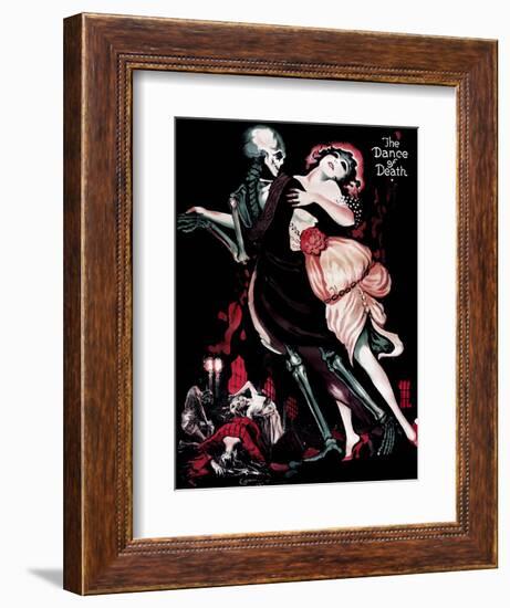 Der Totentanz, (aka the Dance of Death), English Language Poster Art, Sascha Gura, 1919-null-Framed Art Print