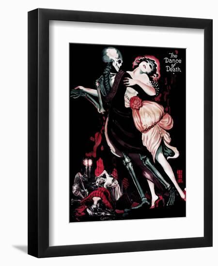 Der Totentanz, (aka the Dance of Death), English Language Poster Art, Sascha Gura, 1919-null-Framed Art Print