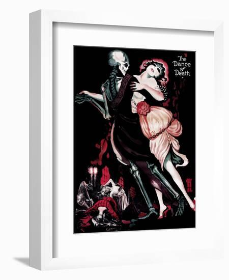 Der Totentanz, (aka the Dance of Death), English Language Poster Art, Sascha Gura, 1919-null-Framed Art Print