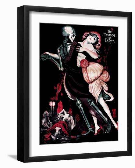 Der Totentanz, (aka the Dance of Death), English Language Poster Art, Sascha Gura, 1919-null-Framed Art Print