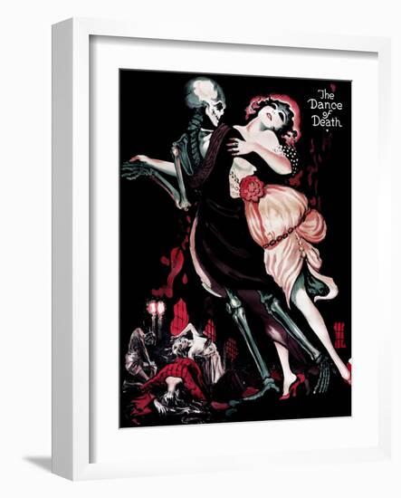 Der Totentanz, (aka the Dance of Death), English Language Poster Art, Sascha Gura, 1919-null-Framed Art Print