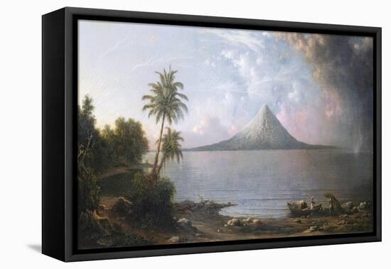 Der Vulkan Omotepe in Nicaragua-Martin Johnson Heade-Framed Stretched Canvas