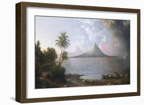 Der Vulkan Omotepe in Nicaragua-Martin Johnson Heade-Framed Giclee Print