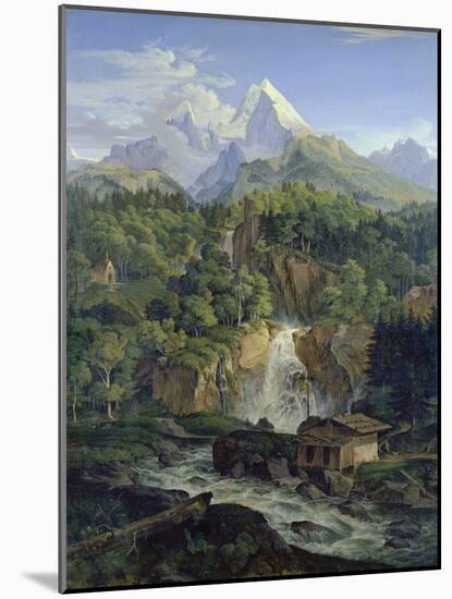 Der Watzmann, 1824-Ludwig Richter-Mounted Giclee Print