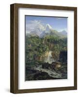 Der Watzmann, 1824-Ludwig Richter-Framed Giclee Print