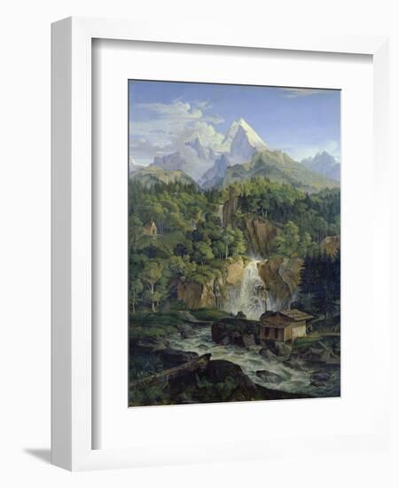 Der Watzmann, 1824-Ludwig Richter-Framed Giclee Print