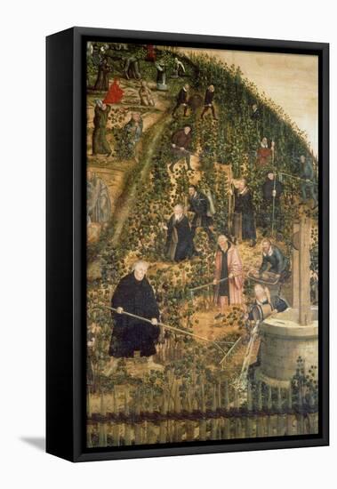 Der Weinberg Des Herrn (Martin Luther Im Weinberg), Epitaph Fuer Paulus Ebe-Lucas Cranach the Elder-Framed Stretched Canvas